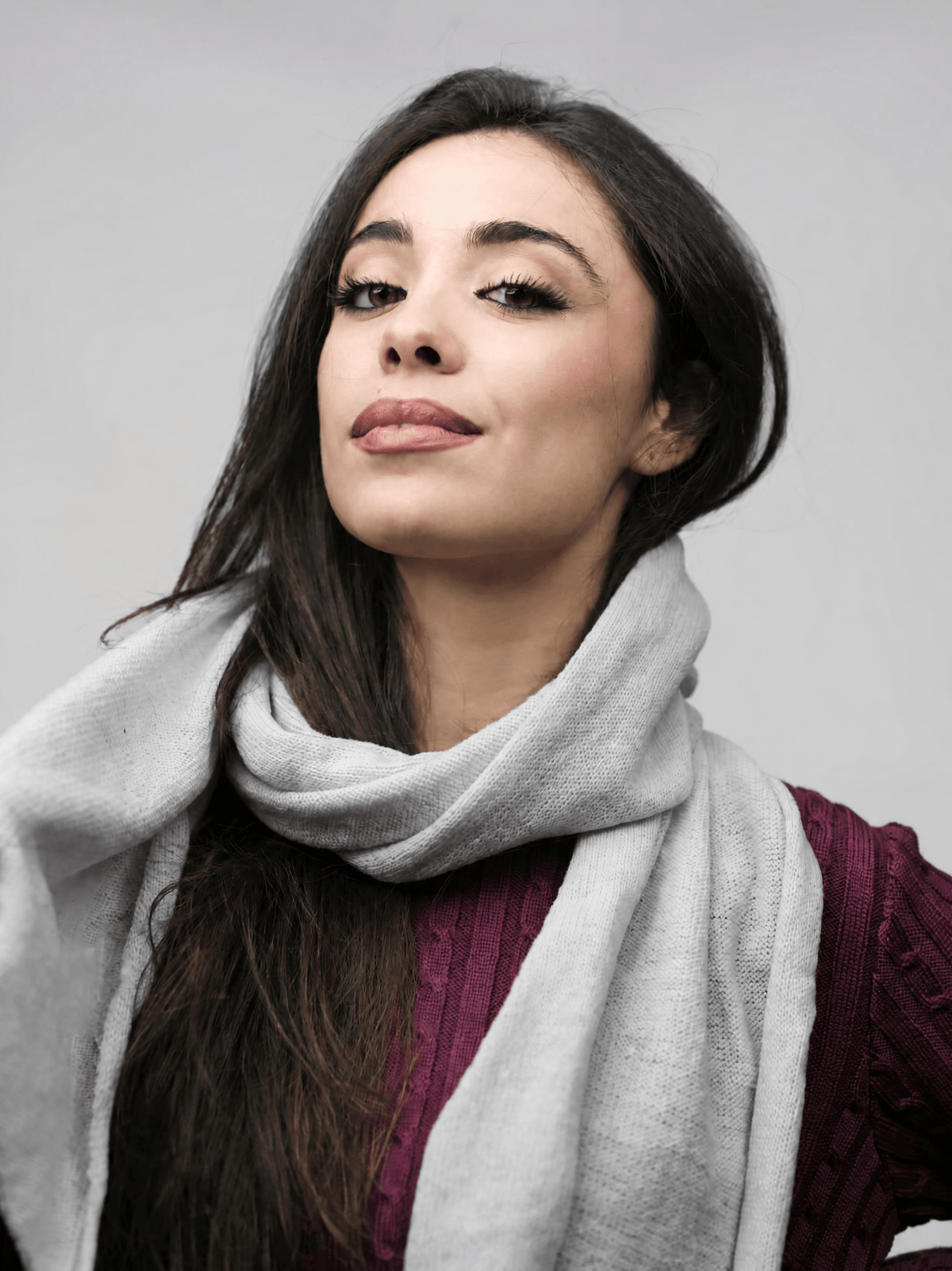Sciarpa Donna Rasata Lana Merino Filiera Corta-5