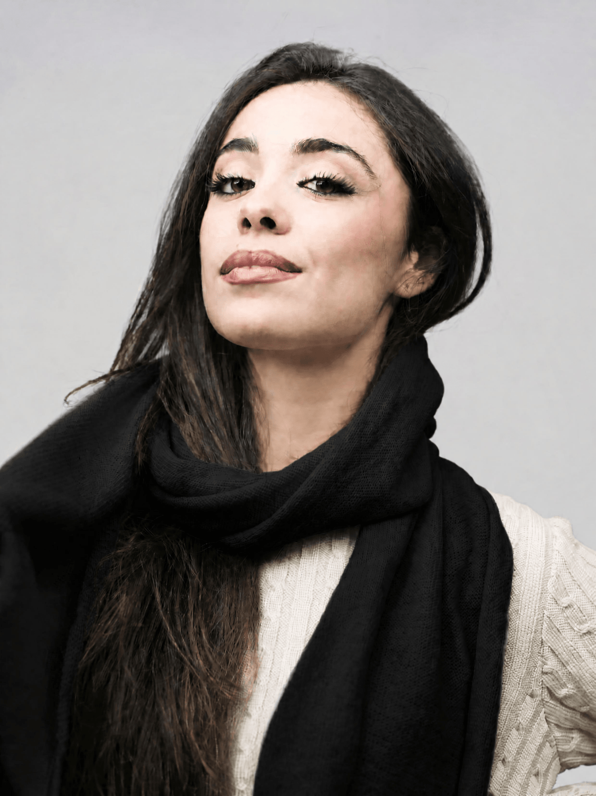 Sciarpa Donna Rasata Lana Merino Filiera Corta-6